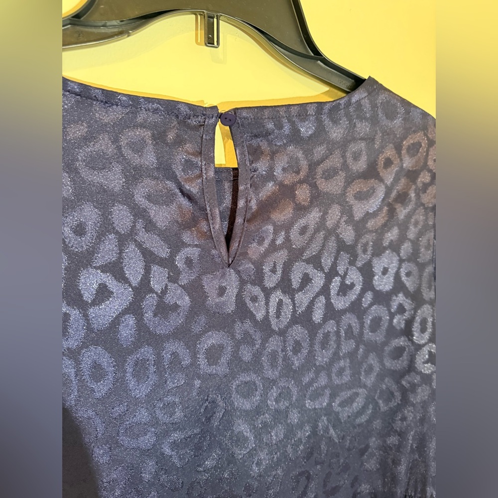 Umgee Blue Leopard Print Dress *EXCELLENT USED CONDITION* - Picture 7 of 8